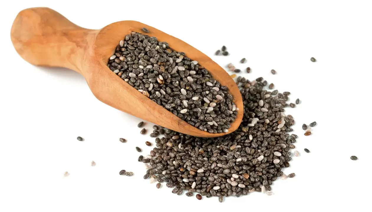 Sementes de chia em café ceto